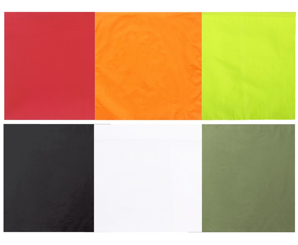 27"x27" 100% Cotton Solid Color Bandanas Face & Headwraps Headbands