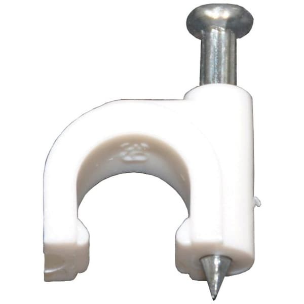 Dolphin Components Dcc-59W Cable Staple, Rg-59 Coaxial Cable Use Type, 1/4 In