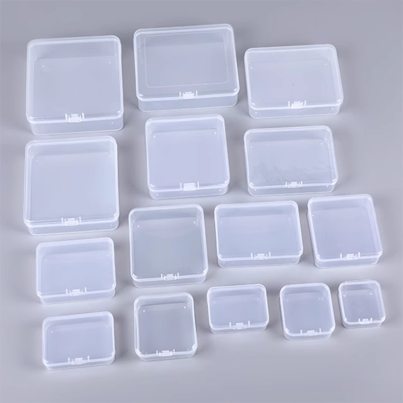 Small Plastic Clear Storage Box Jewelry Beads Organizer Case Container Durable
