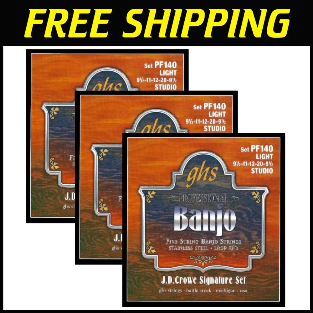 GHS 5-String Banjo Strings Set - J.D. Crowe Signature