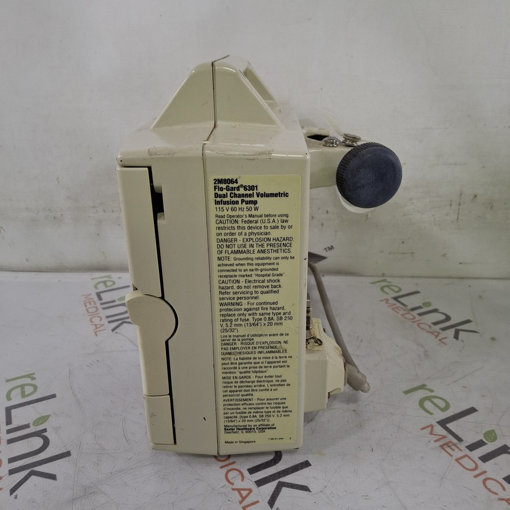 Baxter Flo-Gard 6301 Dual Channel Infusion Pump
