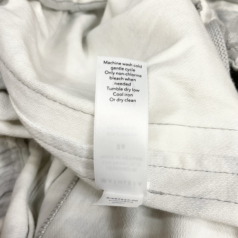 Athleta Farallon Printed Jogger Cotton Pull On Size 26 White Gray