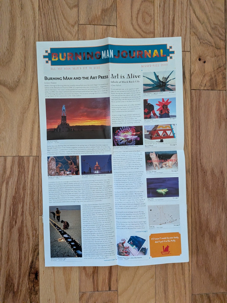 Burning Man Journal 2003 Beyond Belief