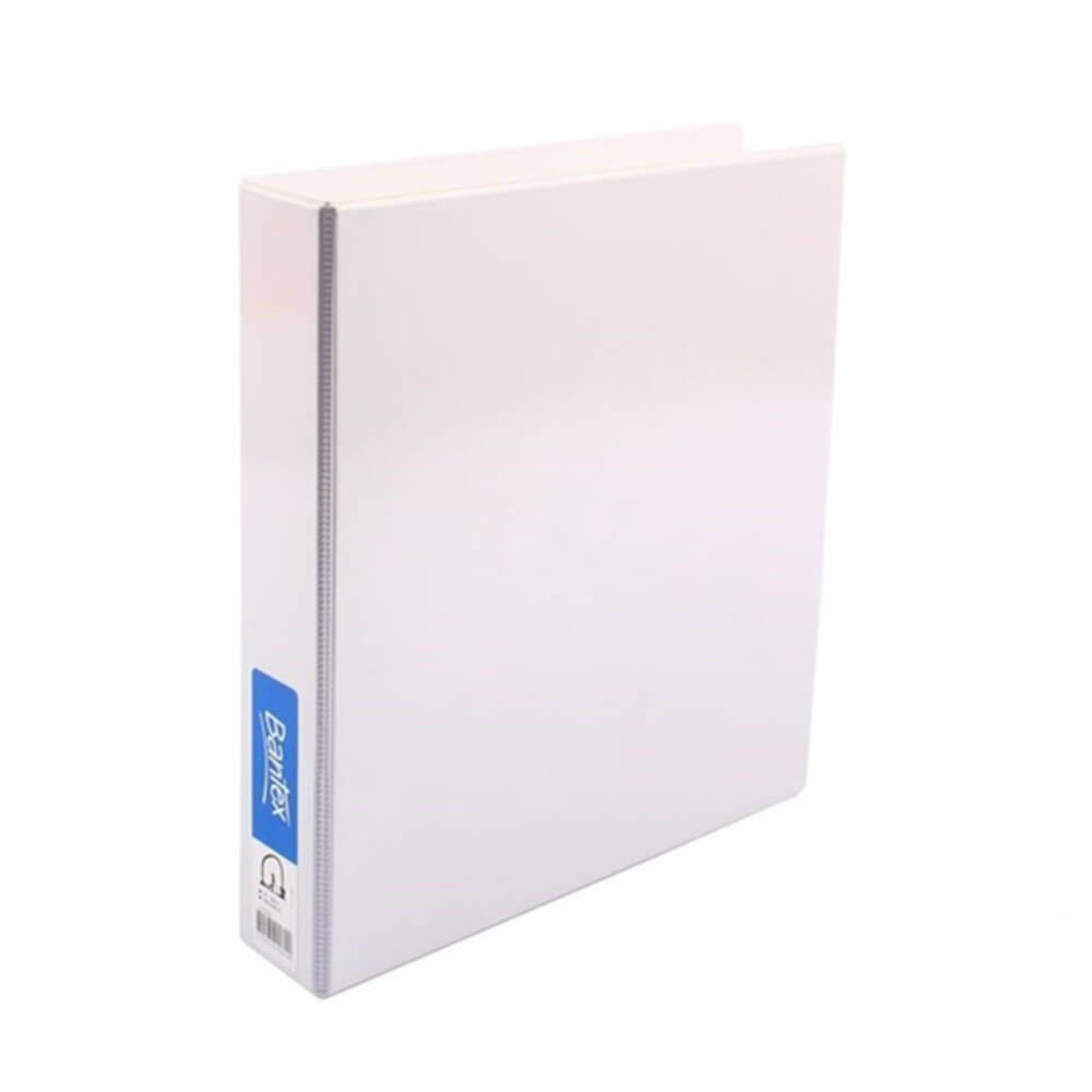 Bantex Insert Half Lever Arch File A4 White Durable Polypropylene Construction