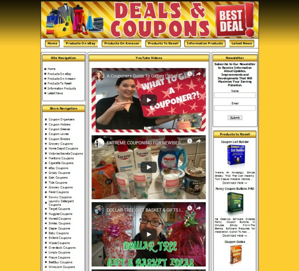 COUPON WEBSITE. FREE DOMAIN NAME.