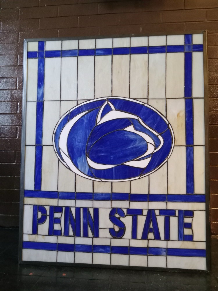 Penn State Stained Glass Fireplace Surround