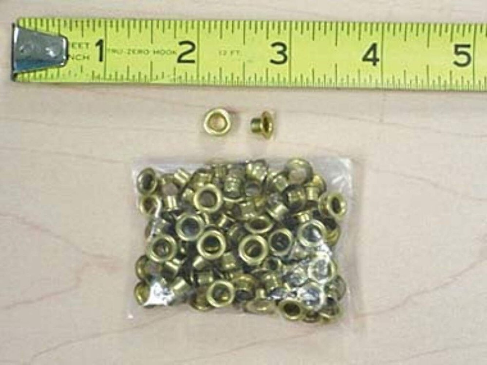 1000 pcs 4mm (1/8") Gold Eyelets #ZE7736BR