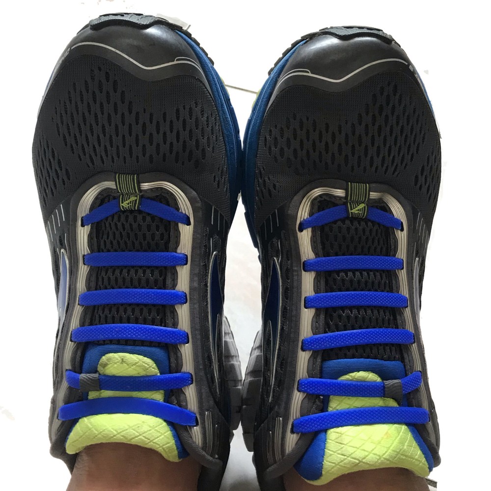 Shoelaces Multifunction Elastic Silicone 8 Pairs/Set Shoe String No Tie Blue