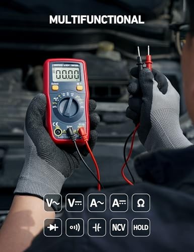 Digital Multimeter, Voltmeter 1.5v/9v/12v Battery Voltage Tester Auto