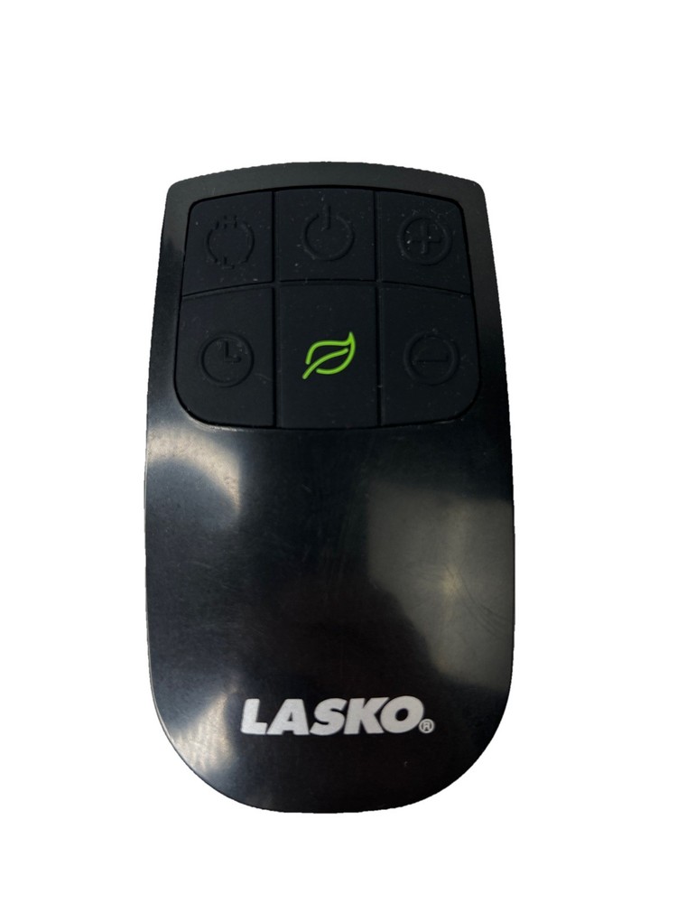 Lasko 6 Button Remote Control OEM Green Leaf  Black