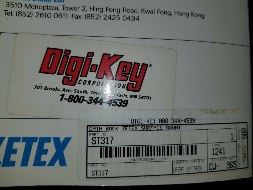 1996 Zetex Semiconductor Book 2 High Performance Surface Mount Devices Data Book