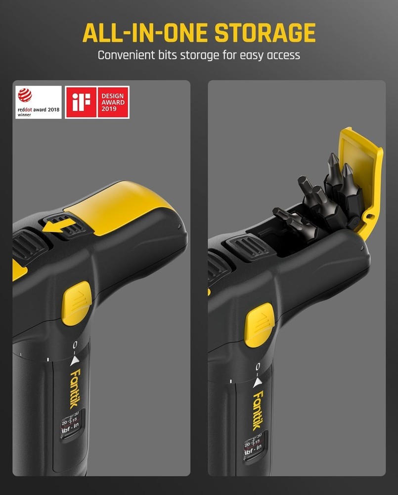 Fanttik TS2 PRO Torque Screwdriver Wrench Set, T-handle, Bits Storage Design