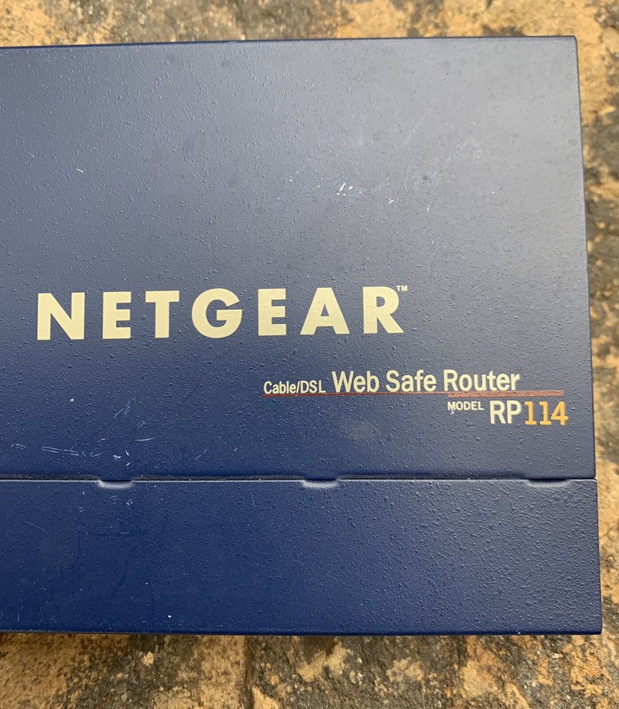 Netgear Cable/DSL Web Safe Router. Model: RP114. Not tested