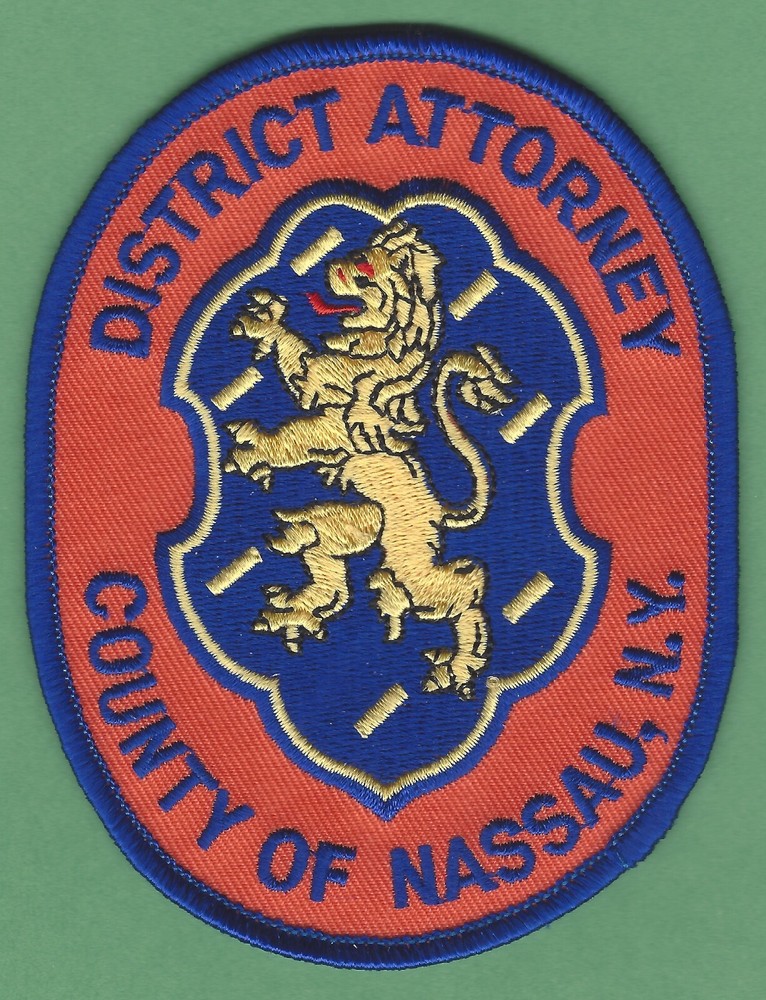 NASSAU COUNTY NEW YORK DISTRICT ATTORNEY SHOULDER PATCH