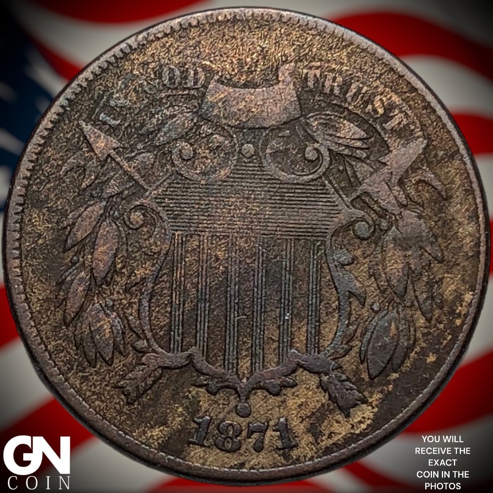 1871 2 Cent Piece Y2381