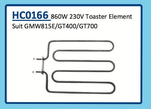 860W 230V TOASTER ELEMENT GMW815E GT400 GT700 HC0166