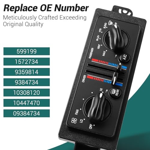 AC Climate Control Module Compatible with 2000-2005 Buick Century 599-199