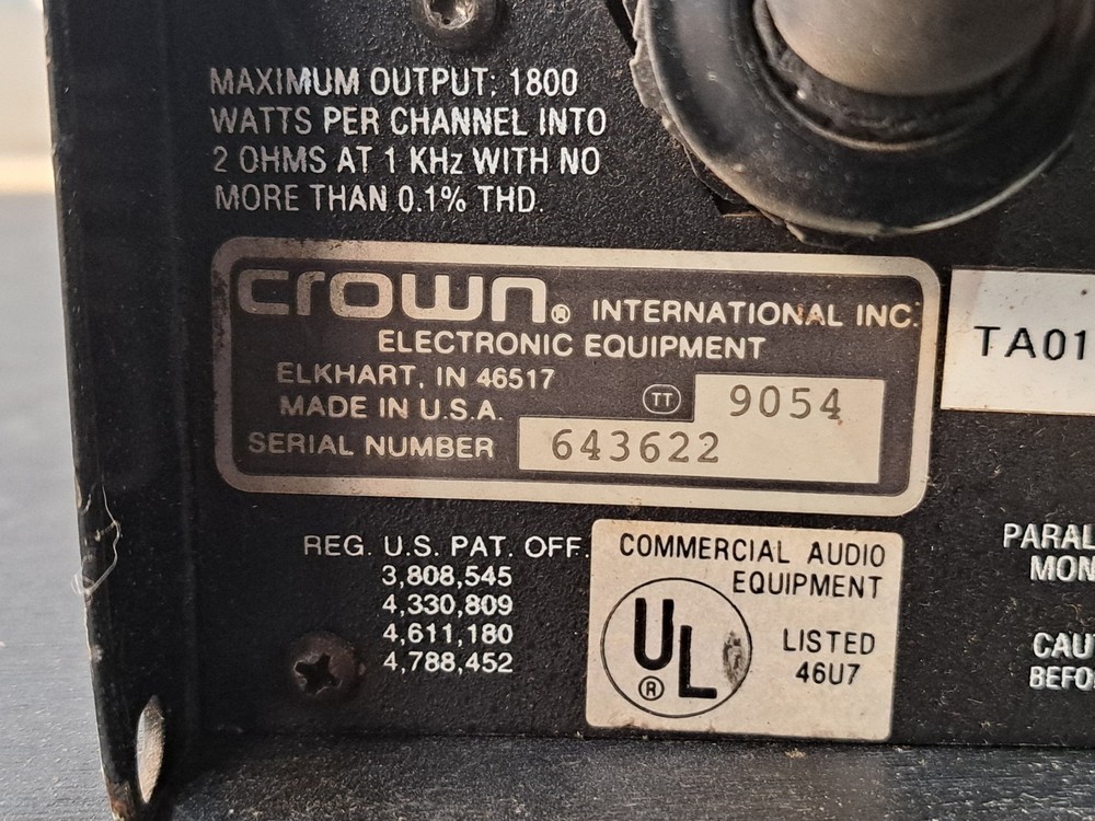 Crown Macro-Tech 3600VZ 2-Channel Power Amplifier