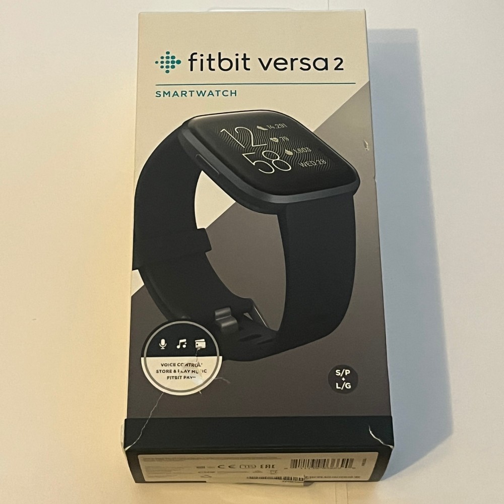 Fitbit Versa 2 Fitness Smart Watch Activity Tracker FB507 Black
