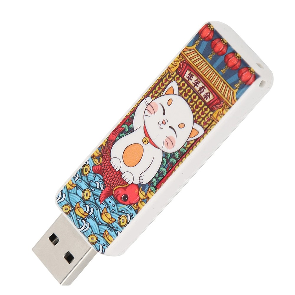 Cute Cat Pattern USB Flash Drive Portable Memory Stick For OS X9.x Use↑
