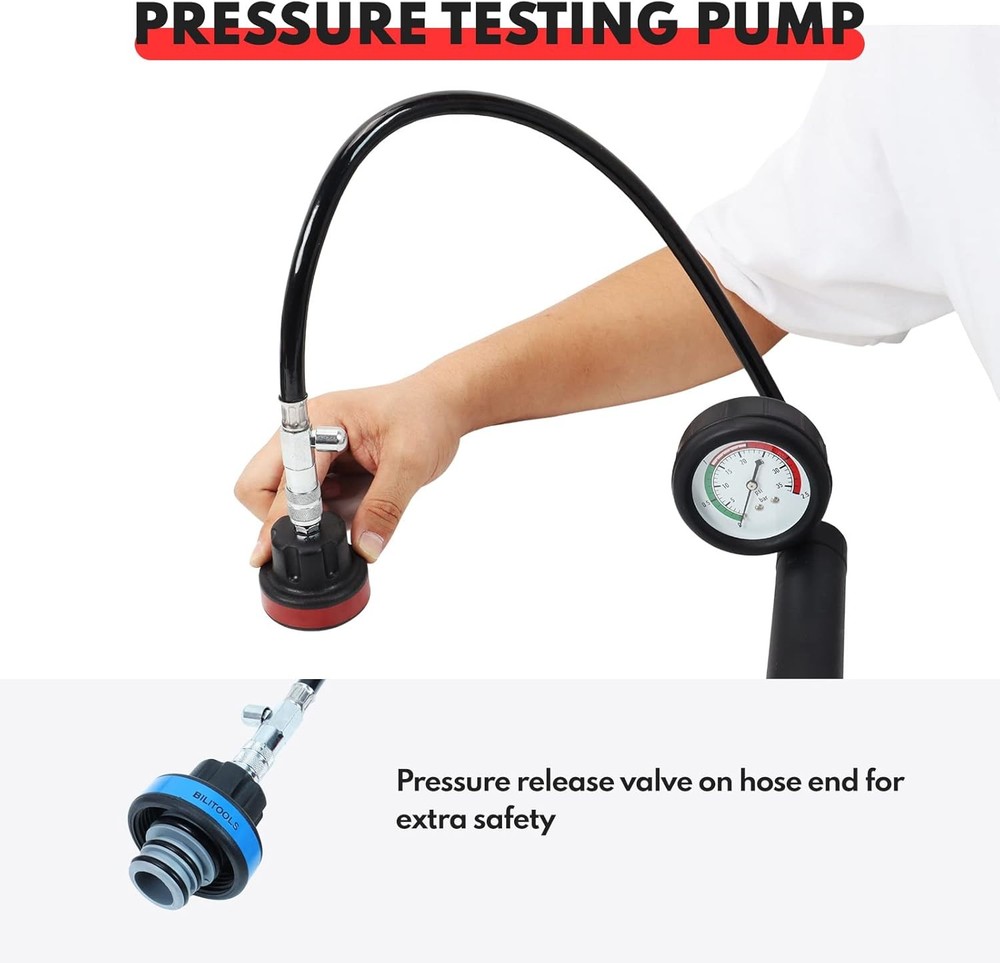 BILITOOLS Radiator Coolant Pressure Tester coolant test&refiller full kit