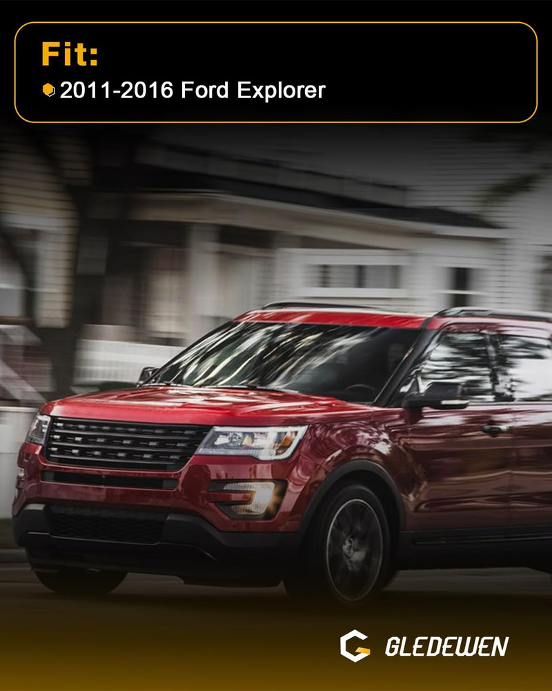 Windshield A B Pillar Trim Molding Set for 2011-2016 Ford Explorer Front Left Ri