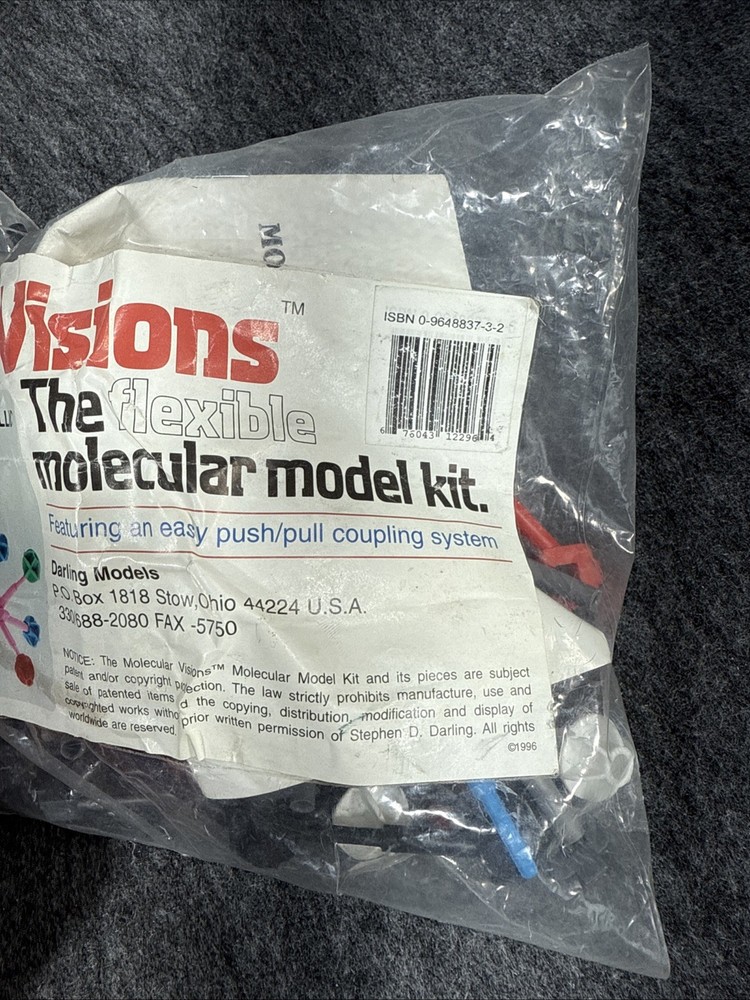 Molecular Visions The Flexible Molecular Model Kit from 1996 - No Box