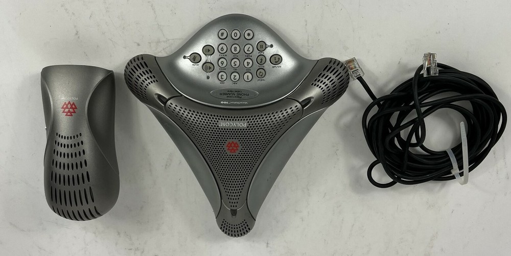 Polycom VoiceStation 100 Analog Business Conference Phone w/ Wall Power Module