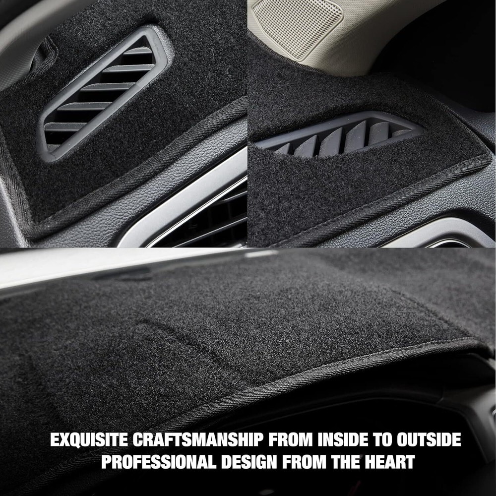 For 2007-2013 GMC Sierra with Two Glove Boxes Cab Dashboard Cover Dash Mat Pad