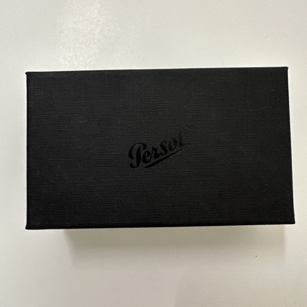 Persol Small Empty Gift Box Black w/ Cleaning Cloth Approx 5" x 3" x 2"