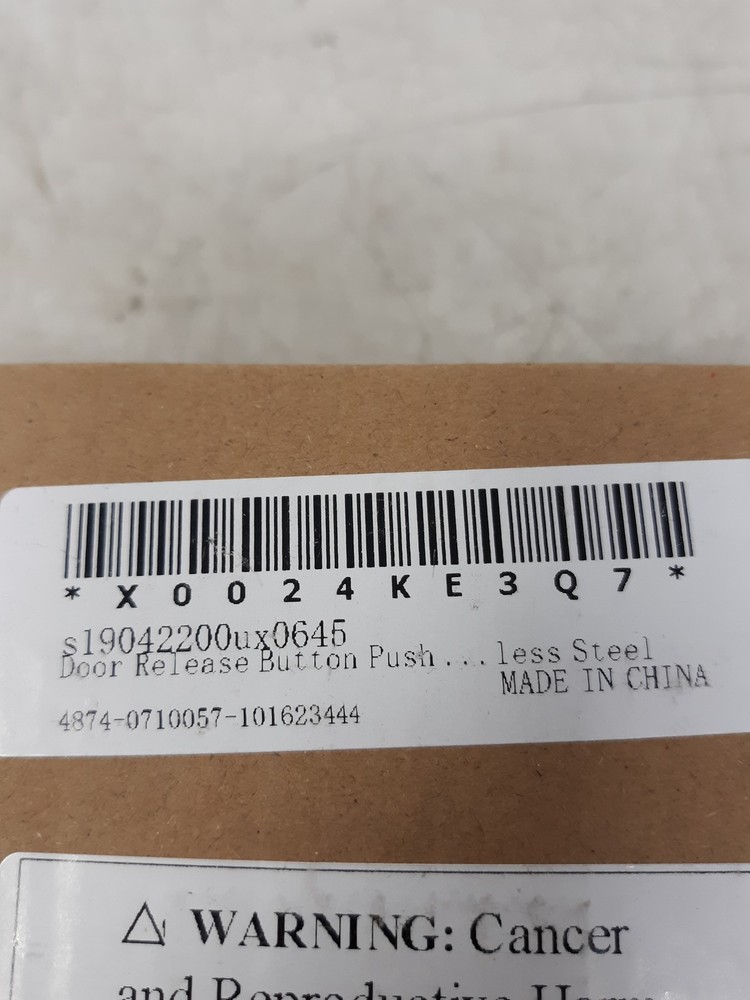 Stainless Steel Door Release Push-Button – Access Control Exit Switch – NO/NC/CO