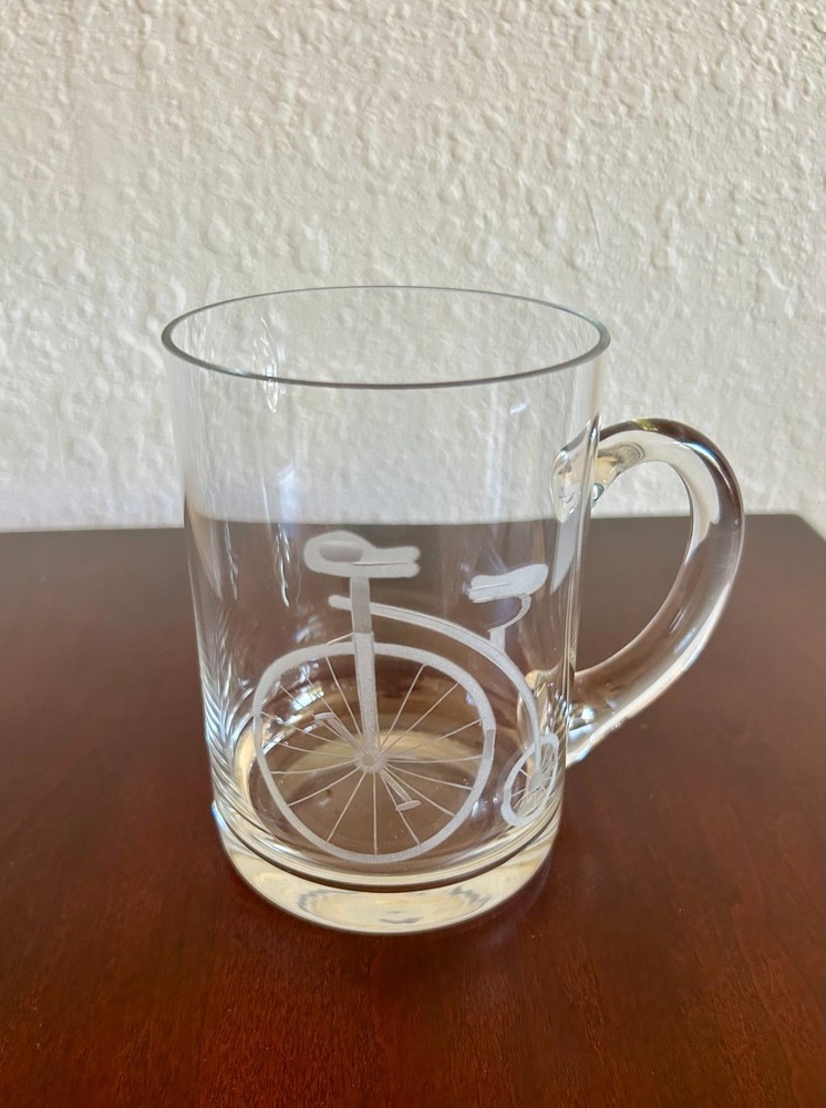Vintage Bicycle Barware - pitcher & 3 beer glasses