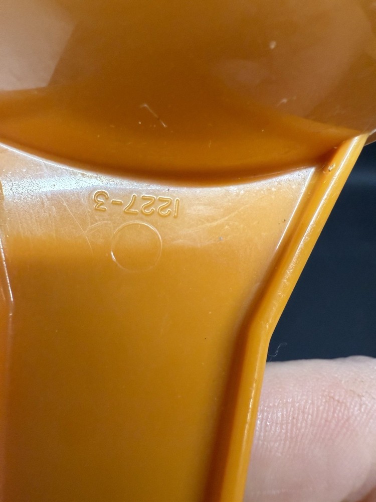 Vintage Tupperware Funnel #1227-3 Harvest Orange Retro Kitchenware
