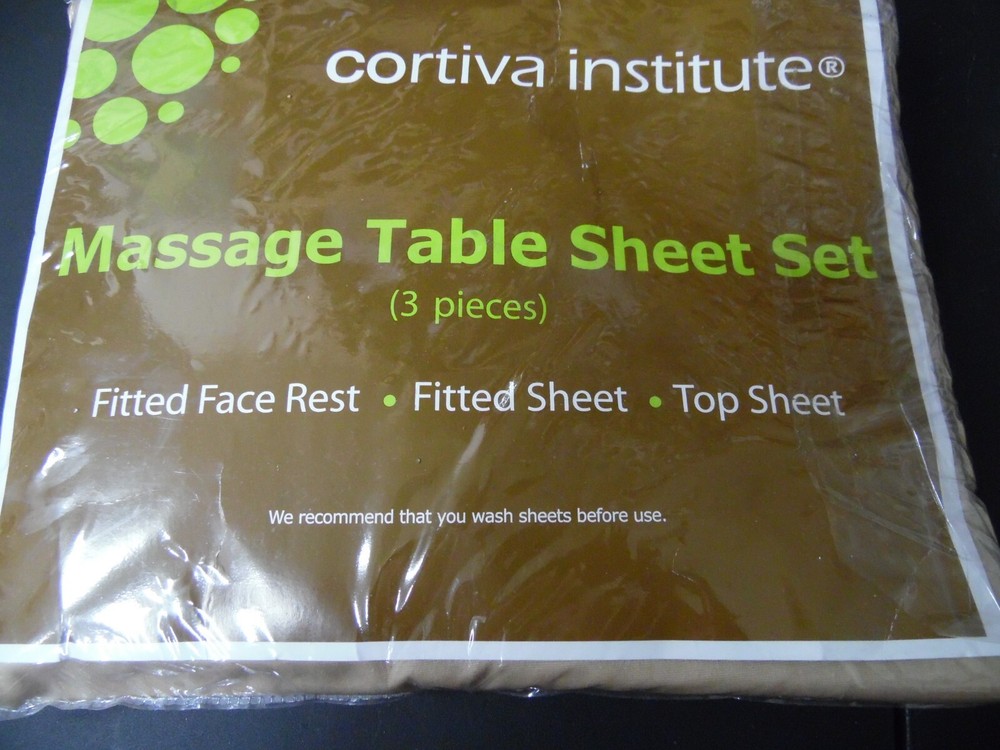 Cortiva Institute 3-Pc Message Table Sheet Set - Tan
