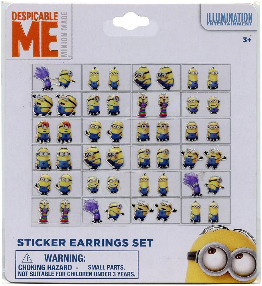Despicable Me Earring Sticker Sets