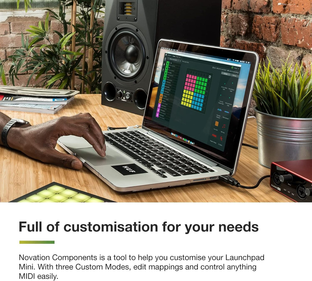 Launchpad Mini [MK3] — Portable MIDI 64-Pad, USB Grid Controller for Ableton Liv