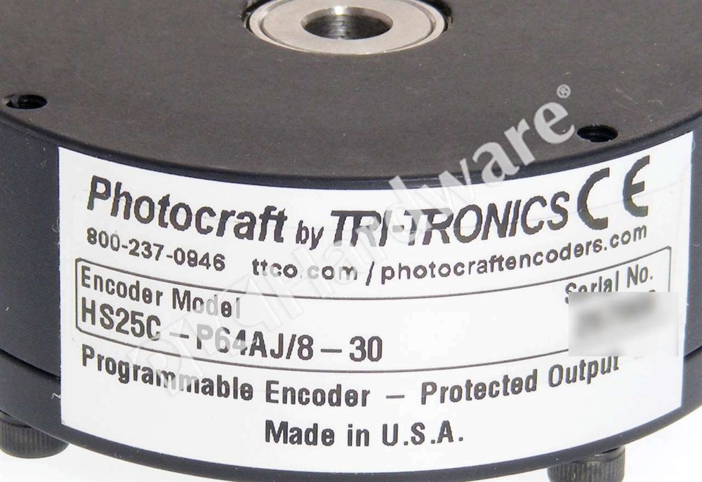 New Tri-Tronics HS25C-P64AJ/8-30 HS25 Programmable Encoder 1/4' Dia. Bore 8-30V