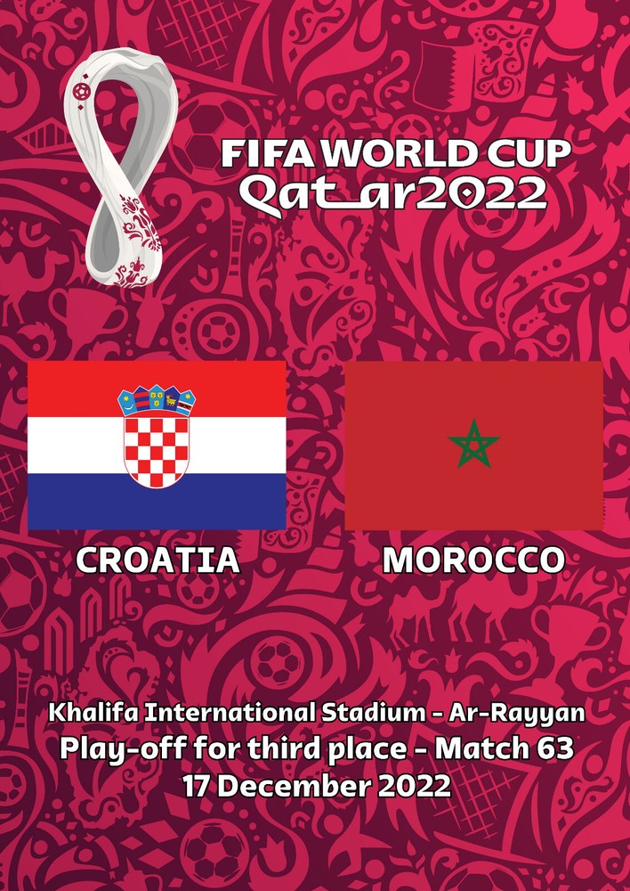 Program Croatia - Morocco World Cup 2022 Football