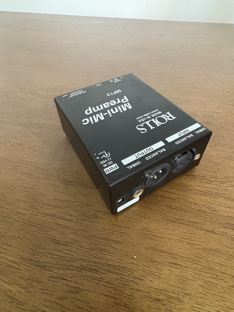 MP13 Mini Single Channel Mic Preamp Rolls
