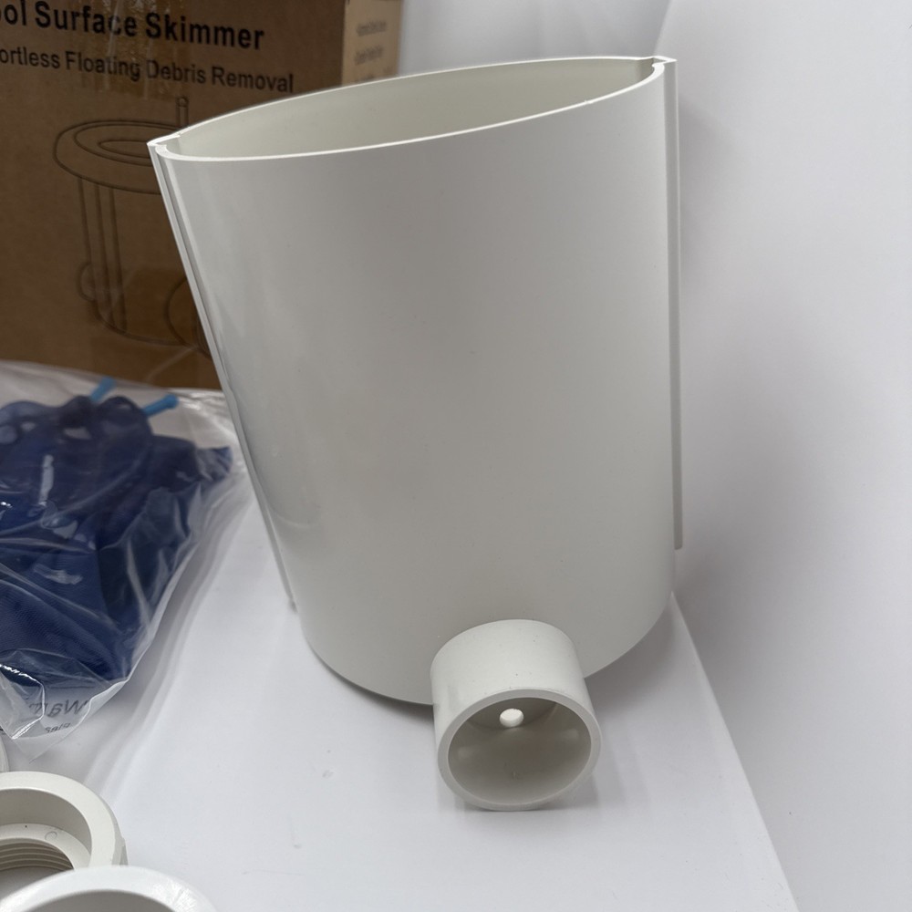 Automatic Pool Surface Skimmer Cleaner Return Jet Powered Leaf Debris Catcher