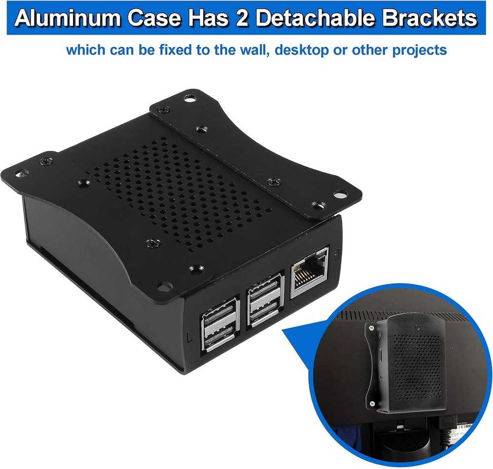 for Raspberry Pi 3 Metal Case for RPi 3 Aluminium Case Protective Shell Box W...
