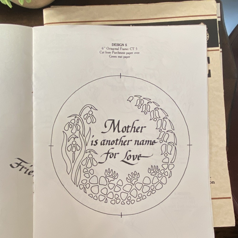 Back Street Scherenschnitte Folks' Collection Pattern Book Parchment-Plus Set