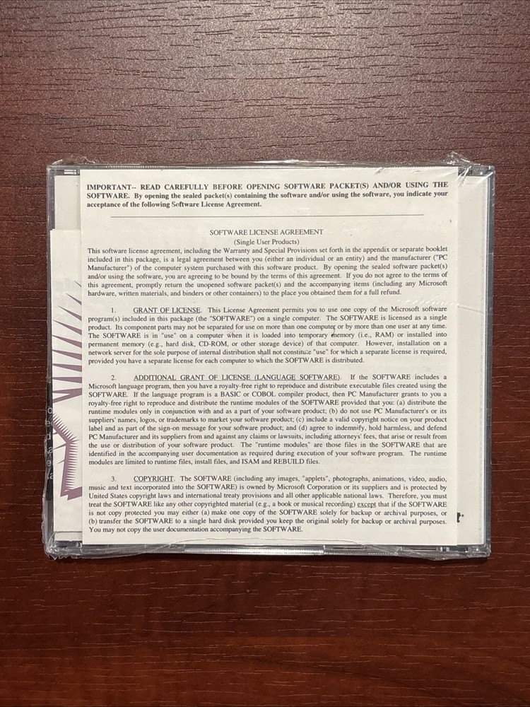 Microsoft Office 1994 4.2 Standard for MS Windows Rare CD Version Vintage Sealed