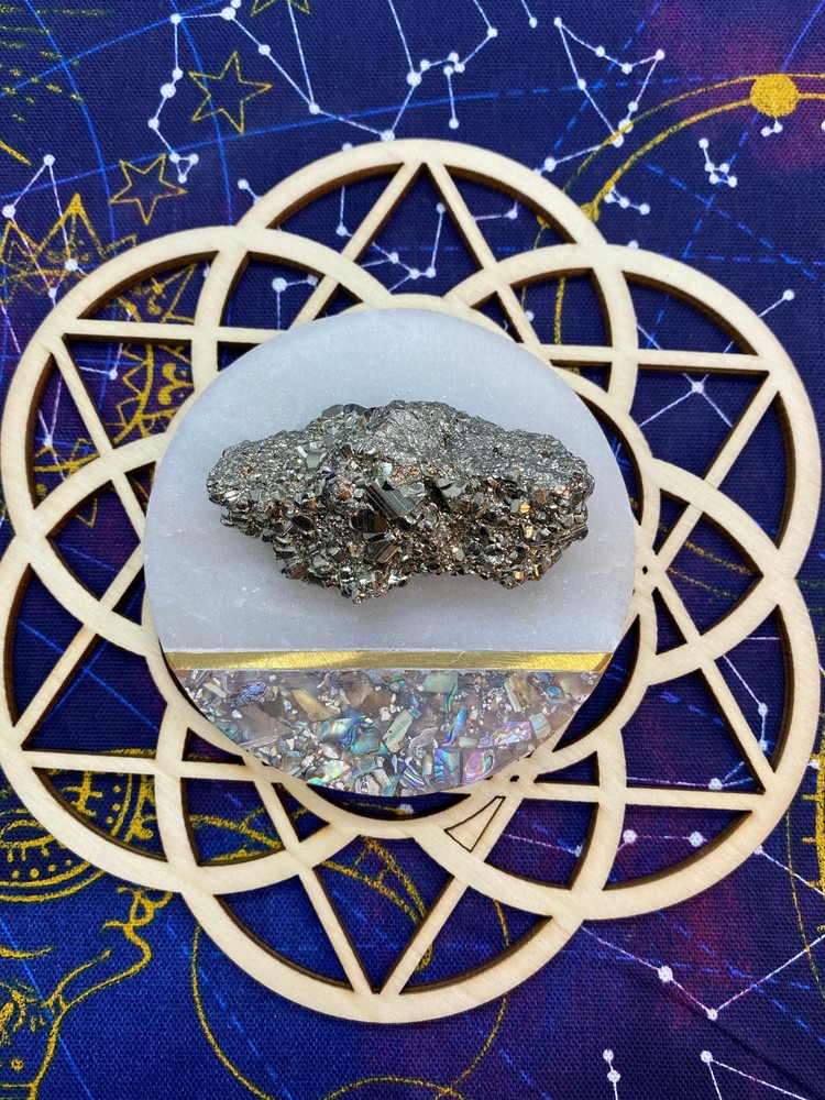 128 Gram Pyrite Free Form Crystal Specimen
