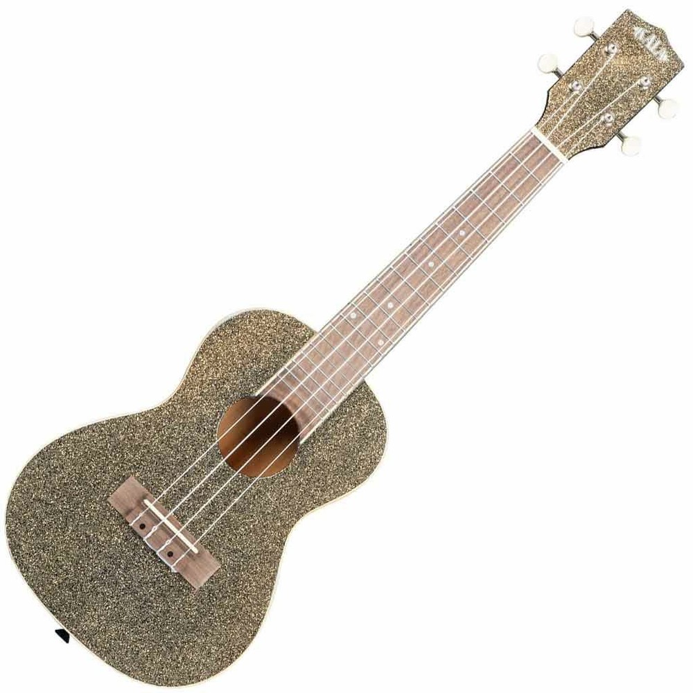 Kala Sparkle Series Concert Ukulele - Stardust Gold