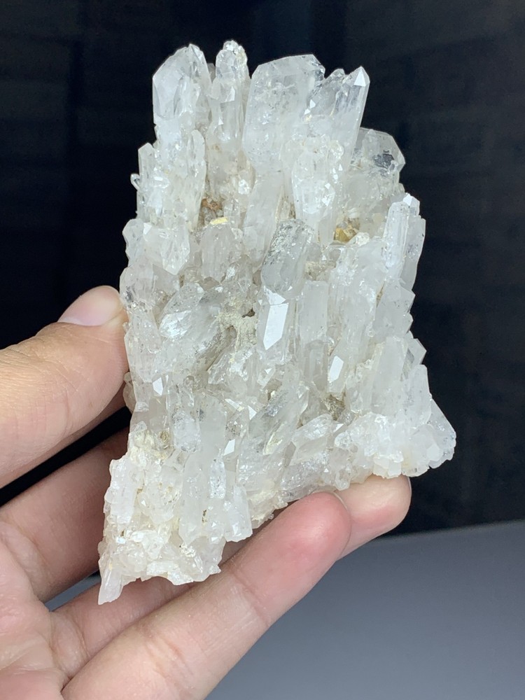 Faden Quartz DT Transparent Crystals On Matrix Has Good Luster Nice Termination