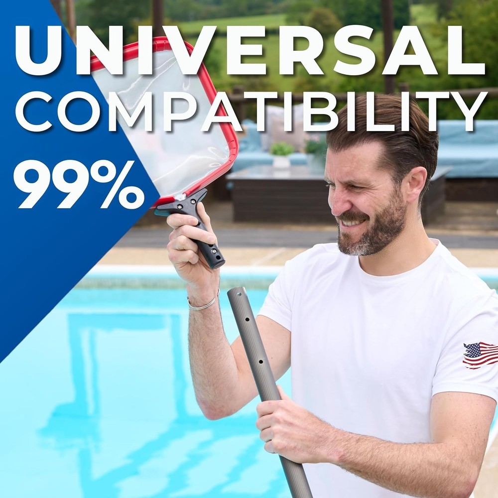 13” ProTuff Pool Skimmer Net with 2- Replacement – Ultimate Cleaning