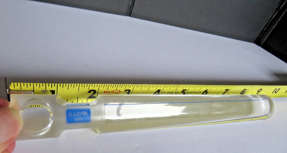 Apollo® Acrylic Handheld Clear Bar Magnifier 2X Magnification 5X Bifocal Insert