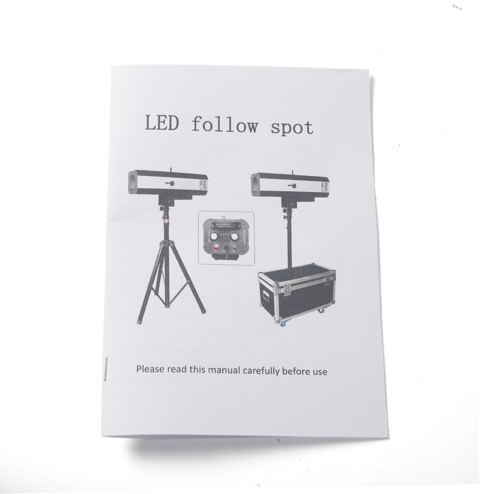 200W LED Follow Spot Light Manual Control Spotlight Stage Light Adjustable