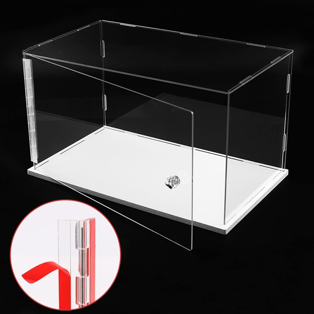 Self-Adhesive Acrylic Hinge Plastic Clear Continuous 300×45mm, Transparent
